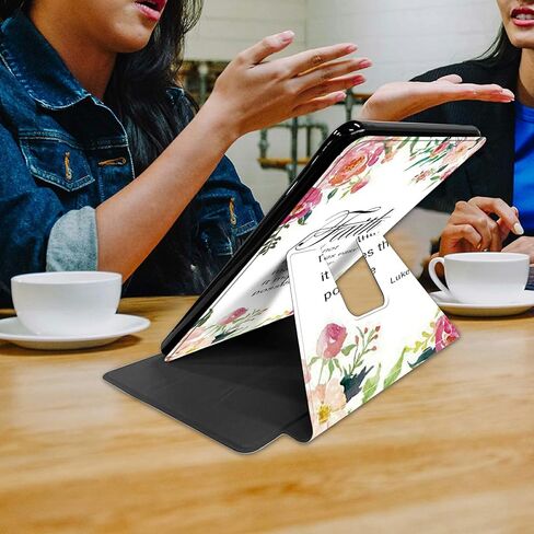 Rossy Case for 6.8" Kindle Paperwhite (11th Generation 2021) and Kindle Paperwhite Signature Edition + Screen Protector 360 Degree Rotating Swivel Cover with Auto Sleep/Wake,1-37 Bible Verse Christian in Kuwait