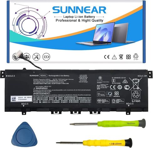 SUNNEAR L08496-855 KC04XL بطارية كمبيوتر محمول ل HP Envy X360 13-AG 13M-AQ 13-AR 13-AH 13-AQ 13-ah0051wm 13-ag0001la سلسلة HSTNN-DB8P HSTNN-IB8K KC04053XL L08544-1C1 L08544-2B1 T PN-W133 تي بي إن -W136 in Saudi Arabia