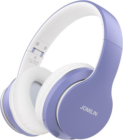 JOMILIN B9 Bluetooth Headphones Over-Ear, 3 EQ Music Modes and 50H Playtime Wireless Headphones with Mic, Hi-fi Stereo Lightweight Folding Headset, Volume Control for Travel Tablet PC (Rose Gold) in Kuwait
