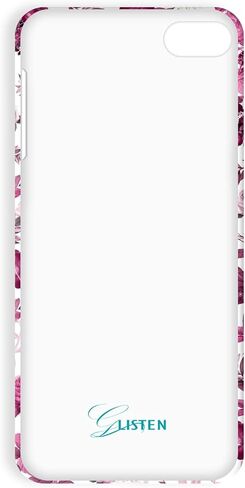 Glisten - iPod Touch 7th / 6th / 5th Generation Case - Pink Burgundy Floral Pattern Design Printed Cute, Slim & Sleek Plastic Hard Snap on Designer Back Case/Cover for iPod Touch 7/6 / 5.. in Kuwait