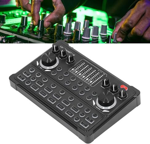 Live Sound Card, M3 Voice Changer 16bit Soundboard Dual Channel Sound Board Sound Card Sound Effects Board for Gaming/Live Streaming in Kuwait