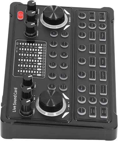 Live Sound Card, M3 Voice Changer 16bit Soundboard Dual Channel Sound Board Sound Card Sound Effects Board for Gaming/Live Streaming in Kuwait