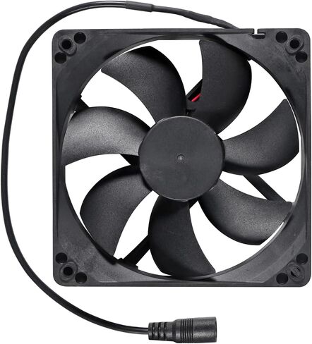 Blower Cooling Fan 120x25mm 110V 220V AC Powered Cooling Fan Dual-Ball Bearings 3 to 12V Speed Controller Fan for Receiver DVR Compatible with Playstation Xbox Component in Saudi Arabia