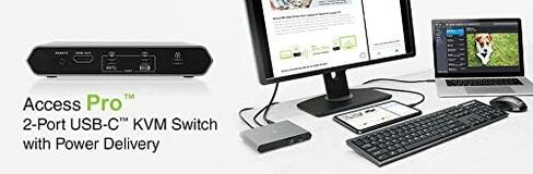 IOGEAR 2-Port USB VGA Cabled KVM Switch - 2048 x 1536 - Remote Button Switch - Plug n Play - PC, MAC, SUN - GCS22U in Saudi Arabia