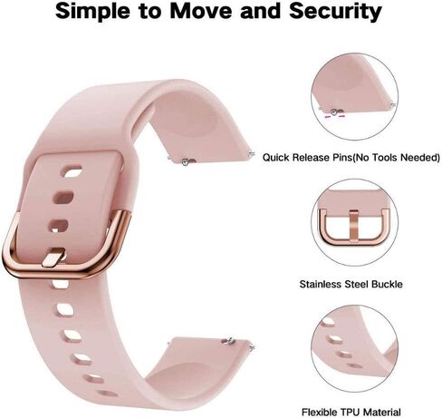 SVAPO حزام استبدال معصمه للغارمين Vivoactive 3 3t Vivomove HR 20 مللي متر سيليكون حزام ساعة ذكية للغارمين Venu SQ Move 3 Luxe in Kuwait