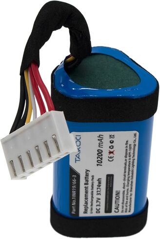 Youejoeq jbl Charge 4 استبدال بطارية لـ 1INR19/66-3، ID998، IAA011NA، SUN-INTE-118 لبطارية JBL Charge 4 اللاسلكية بلوتوث مكبر الصوت - 10200 مللي أمبير في الساعة in Kuwait