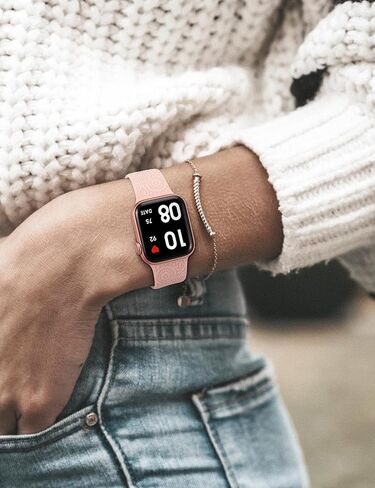 سوار TOYOUTHS Boho منقوش متوافق مع سوار ساعة Apple 45 مم 44 مم 42 مم 49 مم للنساء والفتيات، أشرطة زهور رياضية مصممة من السيليكون الغربي لسلسلة iWatch 8/7/6/5/4/3/2/1/SE/Ultra، أبيض in Kuwait