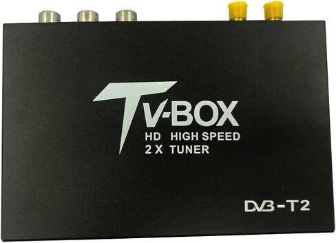 WOSTOKE HDTV Car DVB-T2 DVB-T متعدد PLP مستقبل التلفاز الرقمي صندوق DTV للسيارات مع هوائي موالف اثنين in Kuwait