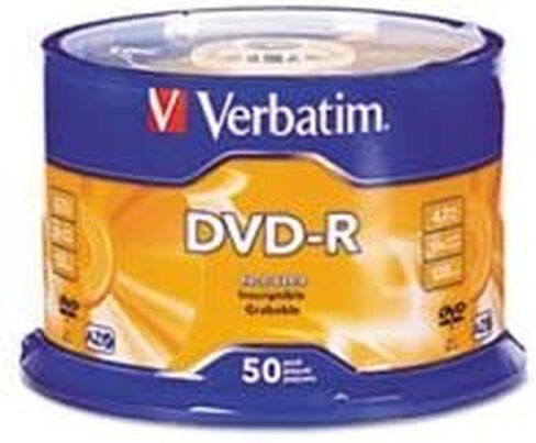 (3 حزم قيمة) VER95101 أقراص DVD-R، 4.7 جيجابايت، 16x، عمود دوران، فضي in Saudi Arabia