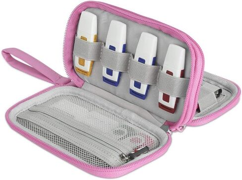 Hallart USB Flash Drive Case, Portable Waterproof Electronic Accessories Bag for USB Flash Drives, SD Cards,Earphone and Other Small Accessories 6.30 x 3.54 x 1.77 Inch,Blue in Saudi Arabia