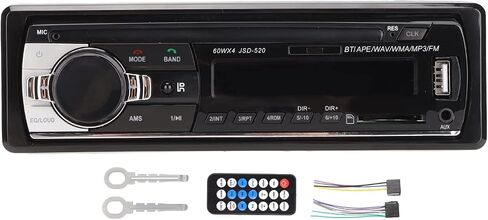 مشغل MP3 للسيارة من PUSOKEI، ستيريو سيارة CD USB2.0، ستيريو سيارة DVD، مكالمات صوتية وغير يدوية، التحكم الصوتي بالذكاء الاصطناعي، شاشة LED، مدخل AUX، جهاز التحكم عن بعد in Saudi Arabia