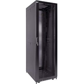 NavePoint Commercial Series 42U Server Rack Cabinet, 800mm Depth with Fan Compatible Top, Glass Door, Black in Saudi Arabia