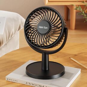 Shinebella 4 Speeds Small Desk Fan with Strong Airflow, Personal Portable Mini USB Fan, Quiet, 310 Degree Rotation, Detachable, Easy to Clean, Lightweight, 4 inch, for Bedroom, Desk, Home… B08NP31ZWB