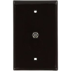 Leviton 40539-MB Midsize Video Wall Jack, F Connector, Brown in Kuwait