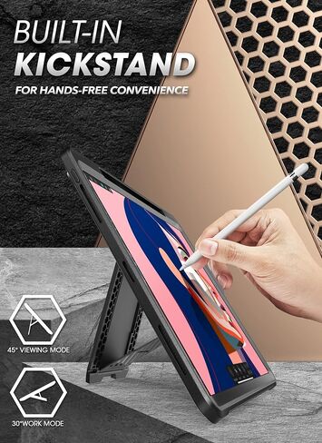 حافظة سلسلة SUPCASE Unicorn Beetle Pro لجهاز iPad Pro 11 بوصة (2022/2021/2020)، تدعم شحن قلم Apple مع واقي شاشة مدمج وغطاء حماية متين لكامل الجسم (إمالة) in Saudi Arabia