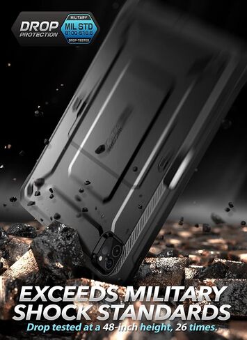 حافظة سلسلة SUPCASE Unicorn Beetle Pro لجهاز iPad Pro 11 بوصة (2022/2021/2020)، تدعم شحن قلم Apple مع واقي شاشة مدمج وغطاء حماية متين لكامل الجسم (إمالة) in Saudi Arabia