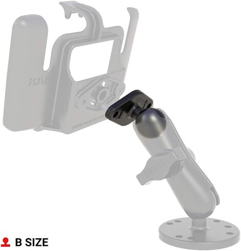 RAM MOUNTS Diamond Ball Base with AMPS Pattern, B Size 1" Ball | 2-hole AMPS mounting pattern, compatible with RAM Mounts holders and arms in Saudi Arabia