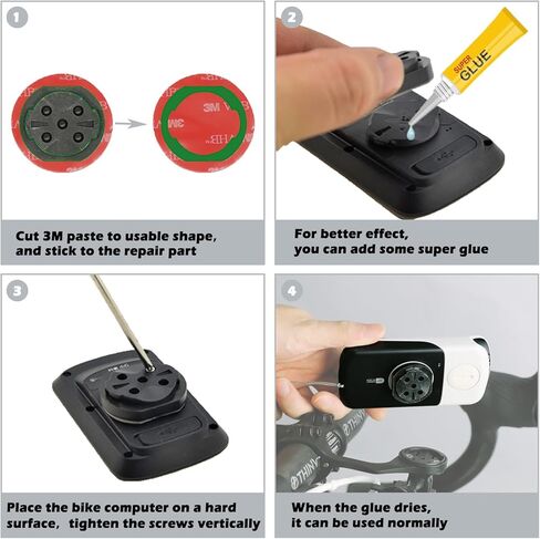 Thinvik Bike Computer Mount Adapter Insert Kit Back Rotate Cover Replace Compatible with Garmin Edge Series Replacement Adapter Back Cover in Saudi Arabia