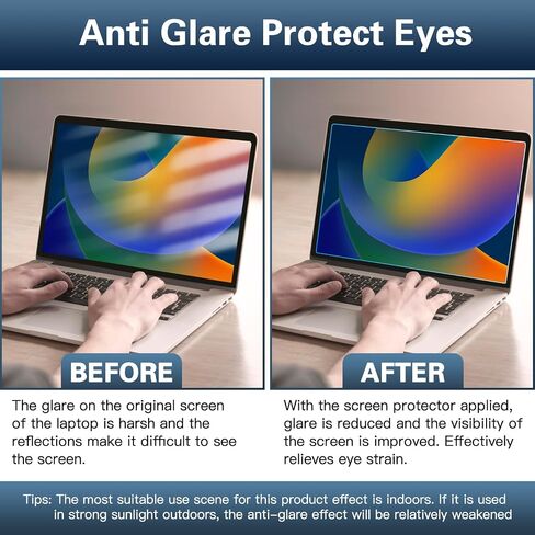 F FORITO 3-Pack 15.6 Inch Laptop Screen Protector - Anti Blue Light and Anti Glare Filter, Eye Protection Blue Light Blocking & Anti Scratch Screen Protector for 15.6" with 16:9 Aspect Ratio Laptop in Saudi Arabia
