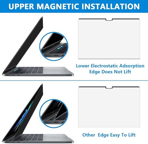 Magnetic Macbook Pro 16 inch Privacy Screen Protector 2021-2023 , Removable Privacy Screen Filter for New MacBook Pro 16.2 inchs M1 M2 Pro / M1 Max (A2485/A2780),-Anti-Spy/Anti Fingerprint/Anti Blue Light in Kuwait