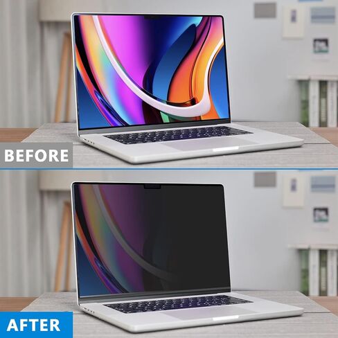 Magnetic Macbook Pro 16 inch Privacy Screen Protector 2021-2023 , Removable Privacy Screen Filter for New MacBook Pro 16.2 inchs M1 M2 Pro / M1 Max (A2485/A2780),-Anti-Spy/Anti Fingerprint/Anti Blue Light in Kuwait