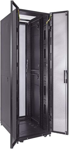 NavePoint Commercial Series 42U Server Rack Cabinet, 800mm Depth with Fan Compatible Top, Glass Door, Black in Saudi Arabia