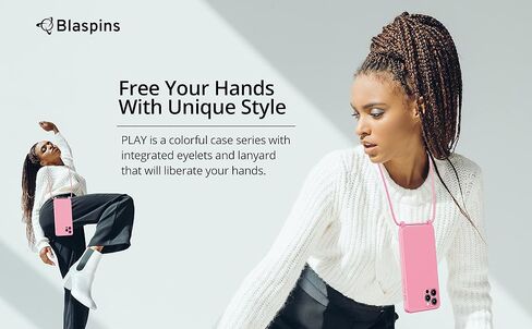 جراب blaspins Crossbody Lanyard لهاتف iPhone 14 Pro، جسم متقاطع للرقبة، حامل قابل للتعديل قابل للإزالة، حماية من السقوط مقاوم للصدمات، جراب سيليكون بدون استخدام اليدين 6.1 بوصة، حزام 150 سم، iP14Pro - برتقالي in Kuwait