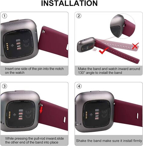 3 عبوات من الأساور الرياضية المخروطية المتوافقة مع Fitbit Sense/Versa 3/Versa 4/Sense 2، أساور معصم بديلة من السيليكون الناعم الكلاسيكي لساعة Versa 3 الذكية والنساء والرجال الصغيرة والكبيرة in Kuwait