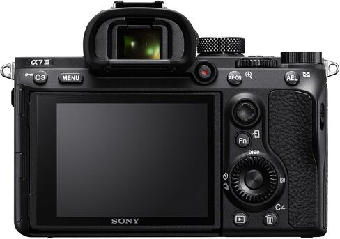 Sony Alpha A7 III E-Mount Interchangeable Lens Mirrorless Camera with Full Frame Sensor Bundle with Led Light Panel, Camera Bag, 128 GB Memory Card and Camera Accessories (6 Items) in Saudi Arabia