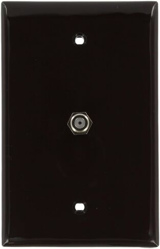 Leviton 40539-MB Midsize Video Wall Jack, F Connector, Brown in Saudi Arabia