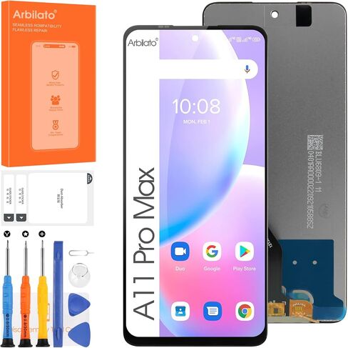 شاشة بديلة لشاشة UMIDIGI A11 Pro Max لشاشة UMI A11 Pro Max LCD Bison 2 أجزاء إصلاح مجموعة التحويل الرقمي التي تعمل باللمس (أسود) in Saudi Arabia