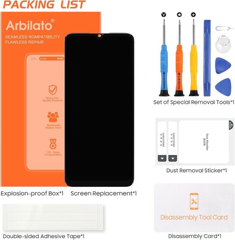 شاشة لـ TCL 4X 5G قطع غيار للشاشة لشاشة TCL T601DL CD 4X 5G قطع غيار محول الأرقام الجمعية التي تعمل باللمس (أسود) in Saudi Arabia
