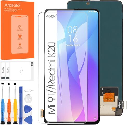 OLED Screen for Xiaomi Mi 9T Screen Replacement for Xiaomi Mi 9T Pro LCD Screen for Redmi K20 Touch Display Digitizer Assembly for Redmi K20 Pro Repair Parts（with Figerprint Function） in Saudi Arabia