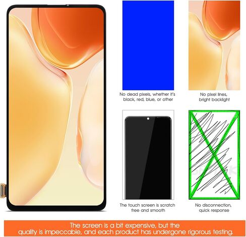 OLED Screen for Xiaomi Mi 9T Screen Replacement for Xiaomi Mi 9T Pro LCD Screen for Redmi K20 Touch Display Digitizer Assembly for Redmi K20 Pro Repair Parts（with Figerprint Function） in Saudi Arabia