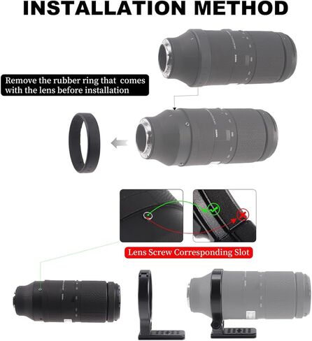 حامل دعم حلقي لطوق العدسة متوافق مع Sigma 100-400mm f/5-6.3 DG DN OS (E/L Mount وSigma 105mm f/1.4 DG HSM Art Lens، مدمج مع لوحة من النوع Arca Swiss in Kuwait