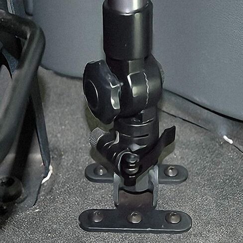 حامل Bracketron العالمي على الأرض لحامل الكمبيوتر المحمول Mobotron Universal Vehicle (BRKVLM) وقاعدة ومسامير معدنية متضمنة LTM-FM-101، أسود in Kuwait