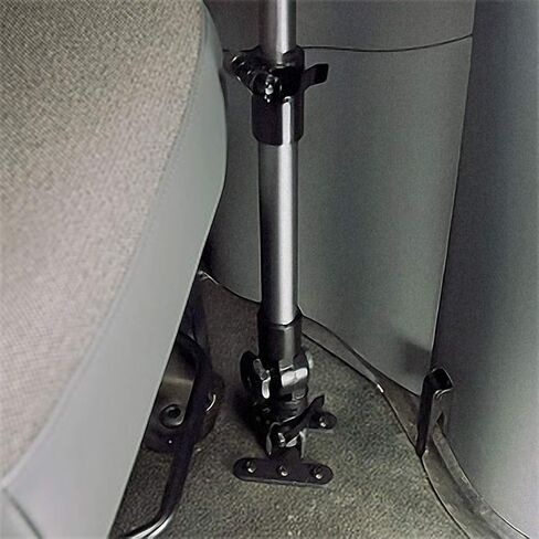 حامل Bracketron العالمي على الأرض لحامل الكمبيوتر المحمول Mobotron Universal Vehicle (BRKVLM) وقاعدة ومسامير معدنية متضمنة LTM-FM-101، أسود in Kuwait