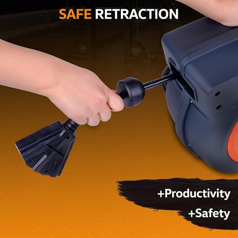 سوبر هاندي بكرة سلك تمديد قابلة للسحب بطول إضافي 12AWG × 65 قدم من البولي بروبلين الصناعي شديد التحمل 3C SJTOW من الدرجة الممتازة التجارية فائقة المرونة (S3) موصل ثلاثي الصنبور in Kuwait