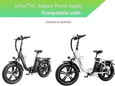 شاحن محول تيار متردد/تيار مستمر ثلاثي الشق من eeTao متوافق مع محرك Heybike Ranger ‎Ranger-W RangerW 500W 48V 15Ah 48VDC 15 Ah بطارية ليثيوم أيون ليثيوم أيون حزمة كابل سلك إمداد الطاقة للدراجة الإلكترونية in Saudi Arabia