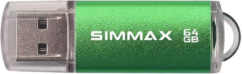 محرك فلاش SIMMAX 2 حزمة 64 جيجابايت USB 2.0 محركات أقراص فلاش محرك الإبهام محرك أقراص القلم مع مؤشر LED (أحمر أرجواني) in Kuwait