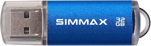 SIMMAX 2 Pack 16GB USB 2.0 Flash Drive Memory Stick Thumb Drive Pen Drive مع مؤشر LED (أزرق أخضر) in Kuwait