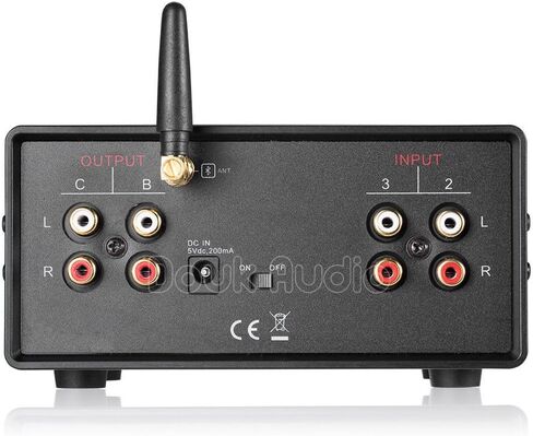 صندوق مختار الصوت Douk Audio Nobsound Little Bear MC403 Mini 4-IN-3-Out 3 صندوق مختار الصوت 3.5 مم / RCA/مكبر صوت / مكبر صوت مختار مربع مقسم بلوتوث 4.0 preamp السلبي (3.5 مم وRCA وBT) in Saudi Arabia