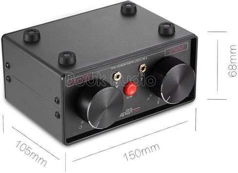 صندوق مختار الصوت Douk Audio Nobsound Little Bear MC403 Mini 4-IN-3-Out 3 صندوق مختار الصوت 3.5 مم / RCA/مكبر صوت / مكبر صوت مختار مربع مقسم بلوتوث 4.0 preamp السلبي (3.5 مم وRCA وBT) in Saudi Arabia