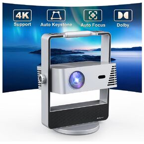 Outdoor Projector, Artlii Rubicon 4K Projector, Auto Focus & Keystone, Dolby Audio, Anti-Direct Eye Protection, 2x10W Speakers with Bass Effect, 5G WiFi/Bluetooth/USB/HDMI in Kuwait