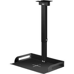 Universal Ceiling Mount with Tray for Projector/Camera,Wall/Ceiling Mounting, No Hole Installation, Height Adjustable 11.4-22inches, in-Tube Cable Routing