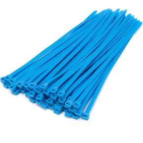 100 PCS 8 inch Cable Zip Ties Heavy Duty, 120 lbs Tensile Strength, Self-Locking Premium Plastic Cable Wire Ties for Indoor and Outdoor (Red)
