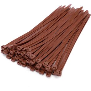 100 PCS 8 inch Cable Zip Ties Heavy Duty, 120 lbs Tensile Strength, Self-Locking Premium Plastic Cable Wire Ties for Indoor and Outdoor (Red) in Kuwait