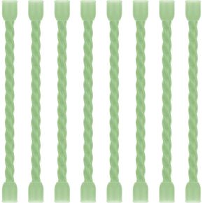 16Pcs 3-24inch Silicone Cable Ties Reusable Steel-Core Silicone Twist Cable Tie Straps for Bundling and Organizing Colorful Bendable Holder Strap for Indoor and Out All Purpose, Black in Kuwait