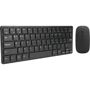 Qiilu Clavier Sans Fil Clavier Souris Sans Fil Abs 2.4G USB استقبال لوحة المفاتيح مجموعة الماوس لوحة المفاتيح اللاسلكية والماوس C لملحقات OMPuter in Saudi Arabia