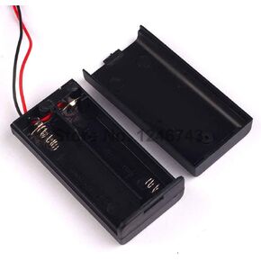 لوازم المعدات الكهربائية من Davitu - قطعة واحدة من علبة صندوق حامل البطارية 2X AA 3V مع غطاء in Kuwait